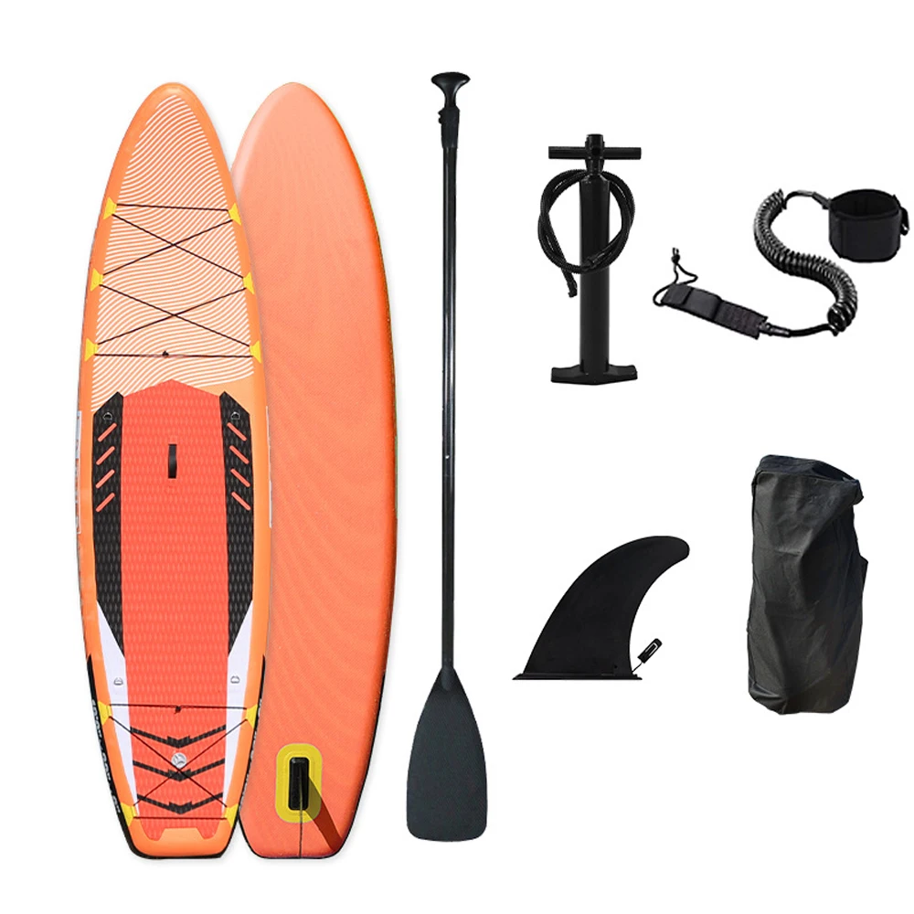 Inflatable Stand-Up Surfboard Water Sports SU Paddle Board Surfboard Pulp Board Seaside Water-skiing PVC Surfing Board