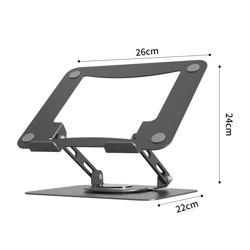 360° Rotatable Laptop Stand Adjustable Aluminum Alloy Notebook Stand For 13-17 Inch Laptop Foldable Bracket