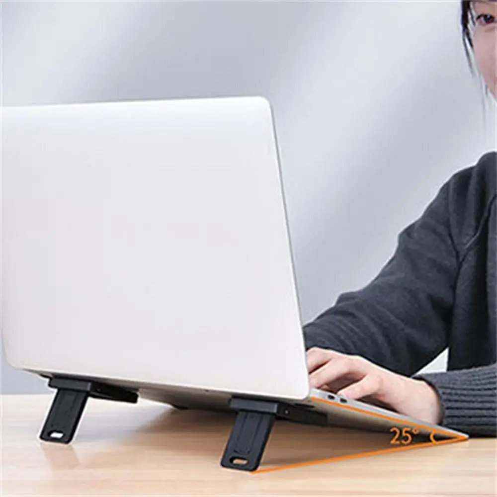 2Pcs Adjustable Height Foldable Keyboard Laptop Stand Portable Notebook Foldable Cooling Bracket For Laptop