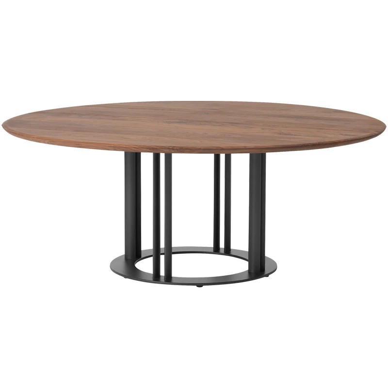 Solid Wood Round Dining Table Household ...