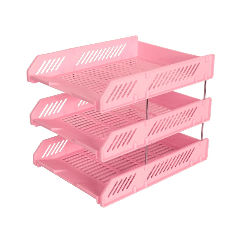 Three-layer File Rack Multi-layer A variety of col...