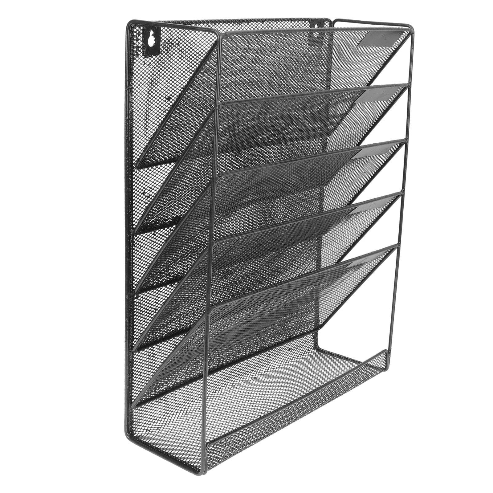 Metal Bracket File Storage Rack Wall-Mounted File ...