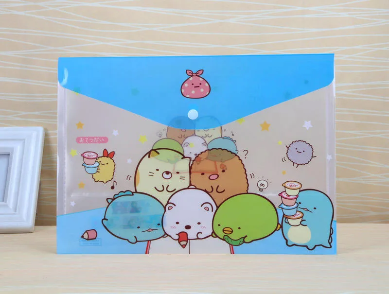 Cartoon Cute A4 Sumikko Gurashi Document Bags Examination File Holder Student Storage Organizer Stationery Gifts