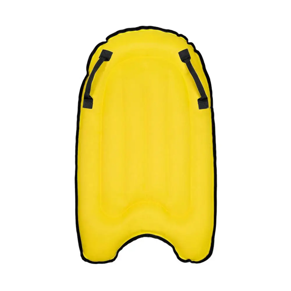 PortableIatable Surfboard Solid Color Buoy Kickboard With Handle Foldable Surfboards Swimming Pool Beach Floating Mat