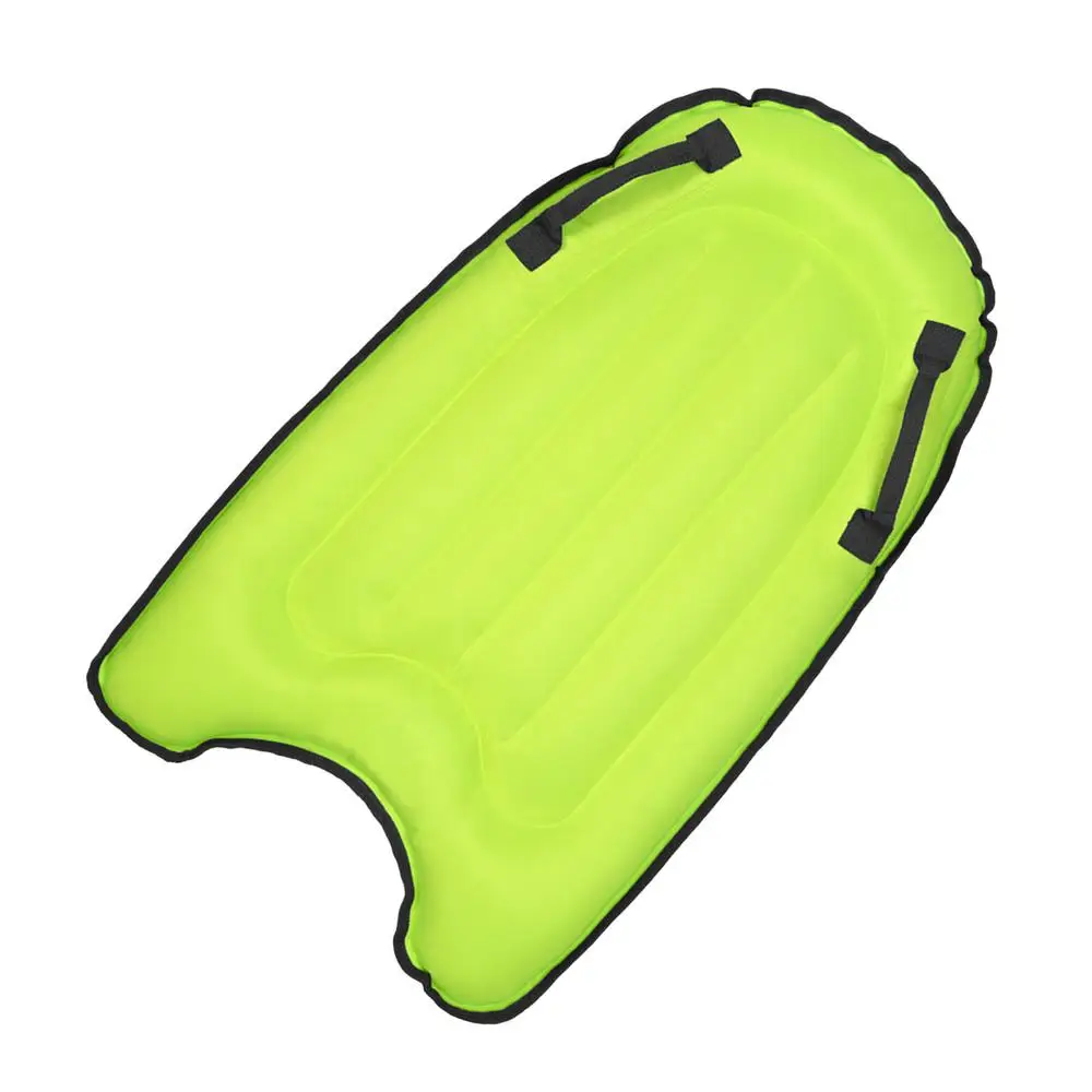 PortableIatable Surfboard Solid Color Buoy Kickboard With Handle Foldable Surfboards Swimming Pool Beach Floating Mat