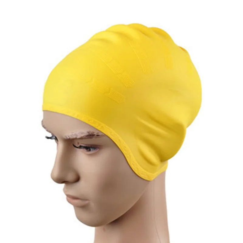 Silicone Swimming Caps Men Women Waterproof Swim Cap With Ear Protect Diving Bathing Hats for Long Short Hair Pool Accessories