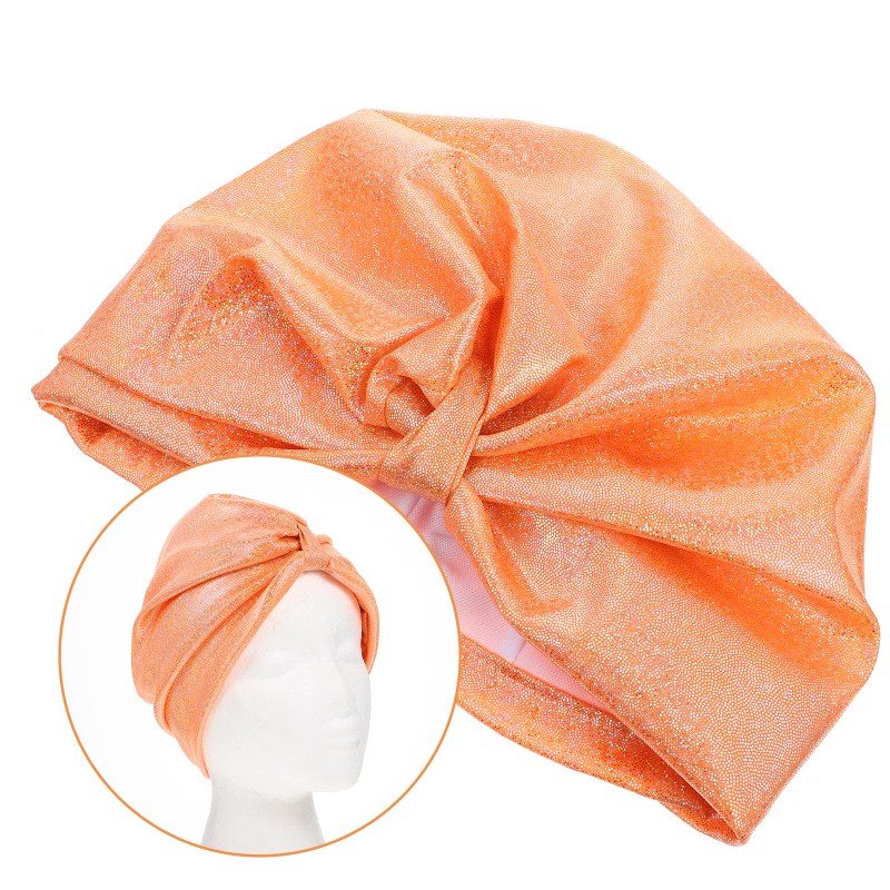 Swimming Cap Waterproof Hat Women Head Scarves Elasticity Nylon Women Large Shower