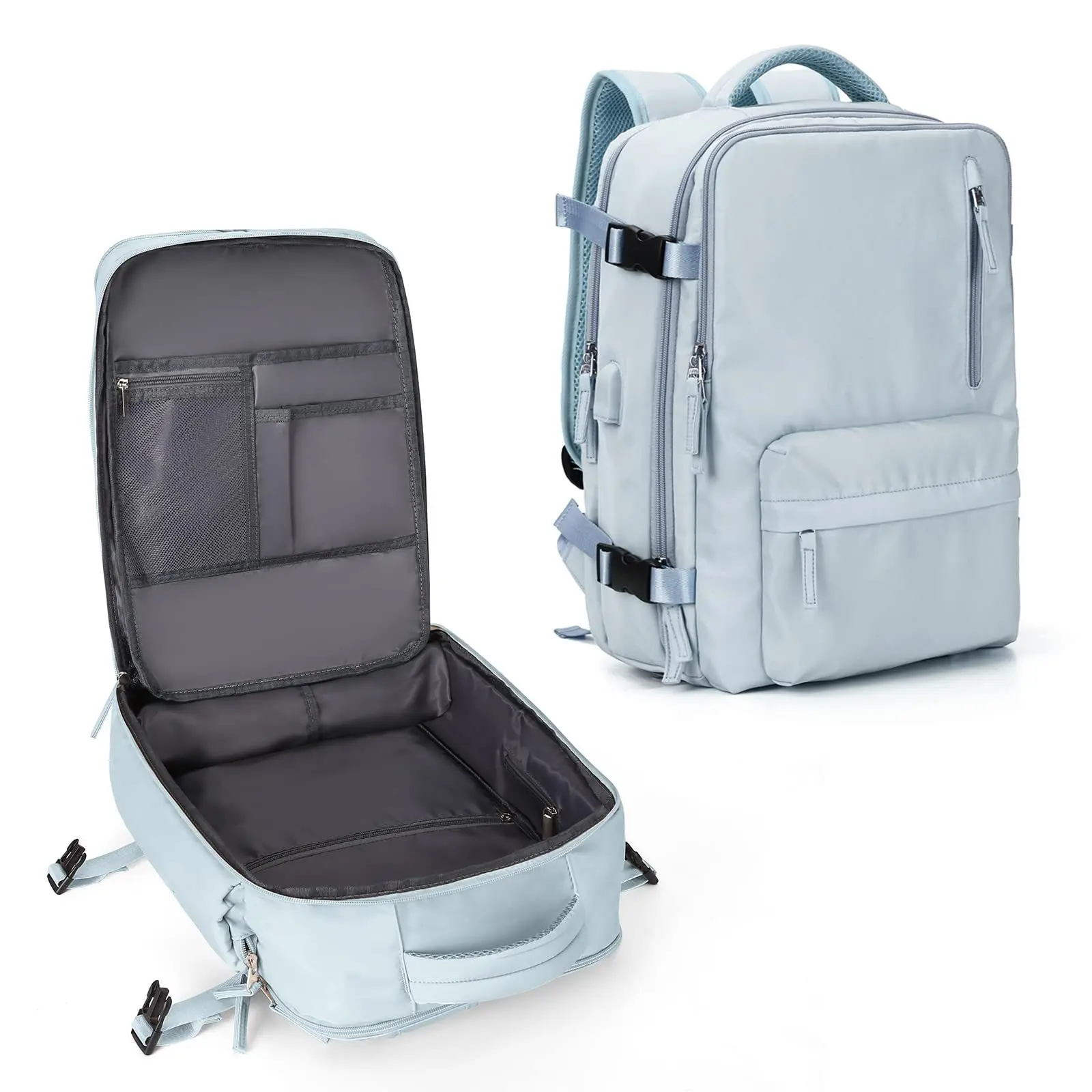 Lightweight Travel Large Capacity Women's Multifunctional Suitcase Bagpacks waterproof stylish Business Laptop USB Port Backpack