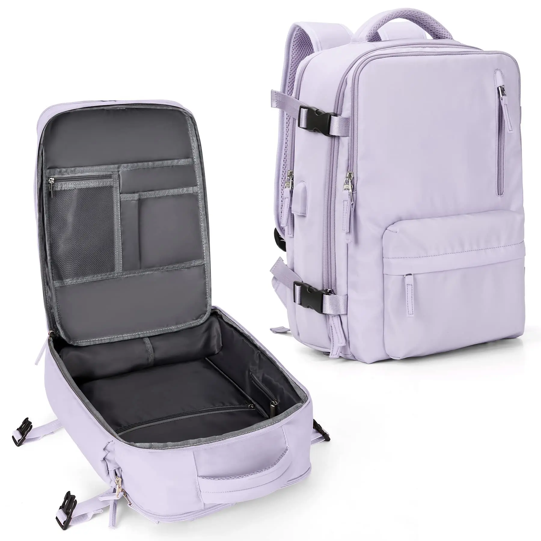 Lightweight Travel Large Capacity Women's Multifunctional Suitcase Bagpacks waterproof stylish Business Laptop USB Port Backpack