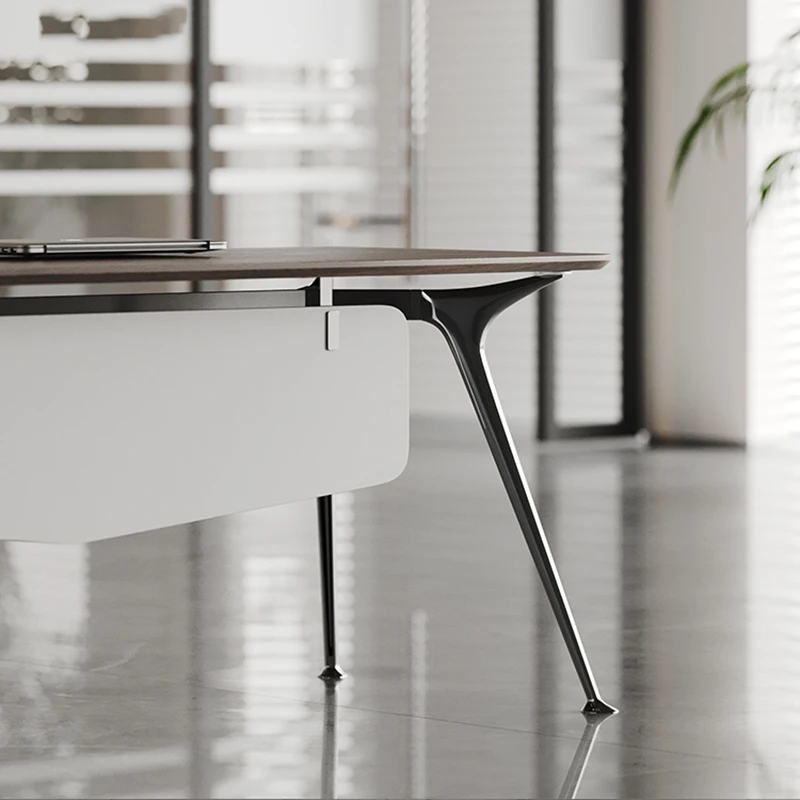 Boss Simple Modern Desk Tables Luxury Fashion Set Storage Drawers Aesthetic Office Desk Designer Mesa Escritorio Furniture