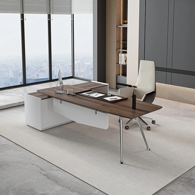 Boss Fashion Desk Tables Simple Modern Executive Luxury Computer Studio Office Desk Aesthetic Mesa House Furniture