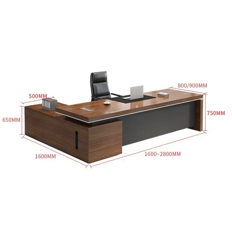 Luxury Office Table Desks Designer Ceo Executive Desk Manager L Shaped MDF Table New Modern Office Furniture Office Table