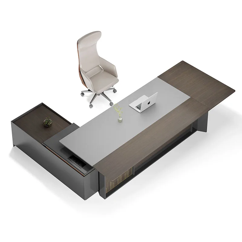 Corner Boss Mesa Work Desk Luxury Modern Executive Standing Table Reception Office Furniture