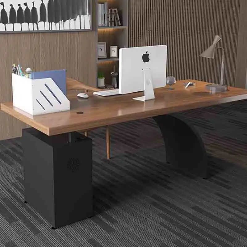 Modern Reception Office Desks Storage Vanity Wooden Bureau Office Desks Reading Keyboard Room Furniture