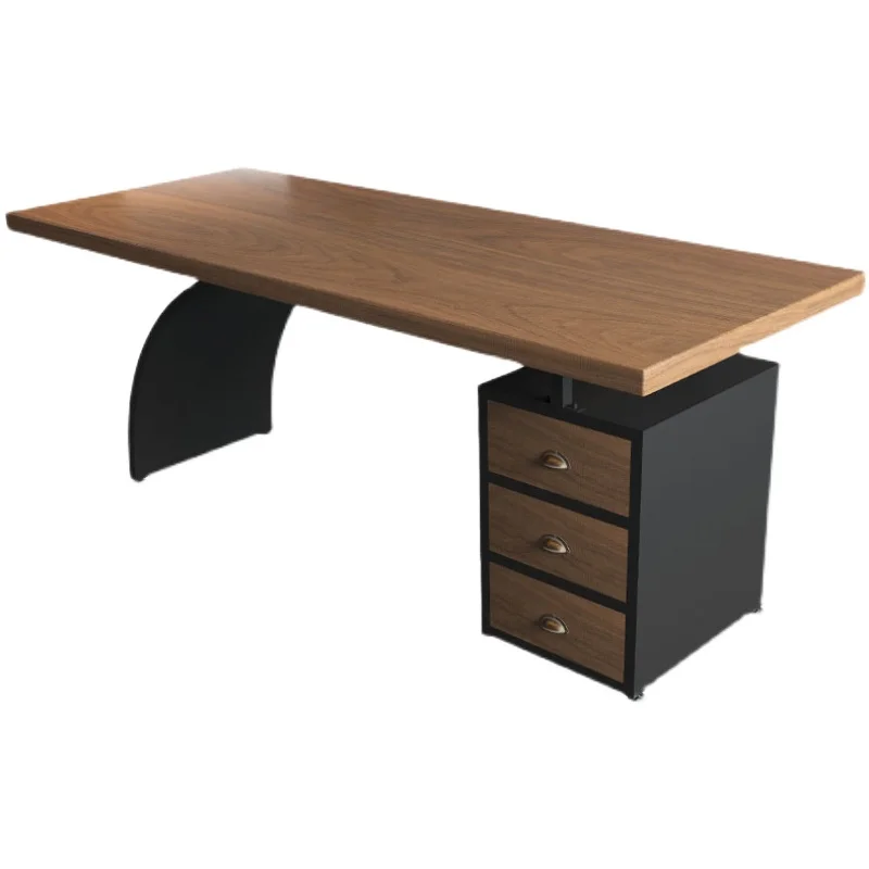 Modern Reception Office Desks Storage Vanity Woode...