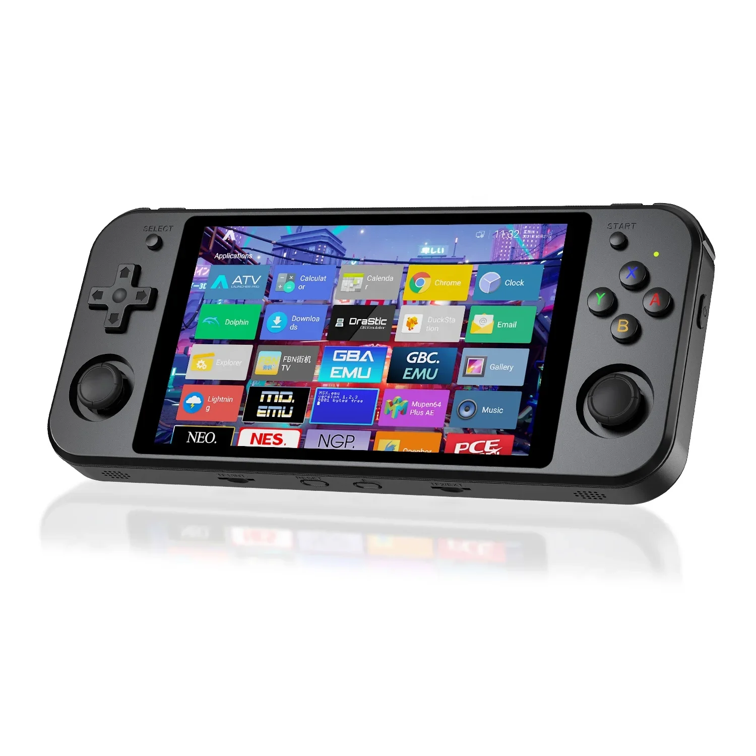 Retro Handheld Game Player RK3399 Linux Android Dual-Boot HD Touch Screen Portable Gaming Console