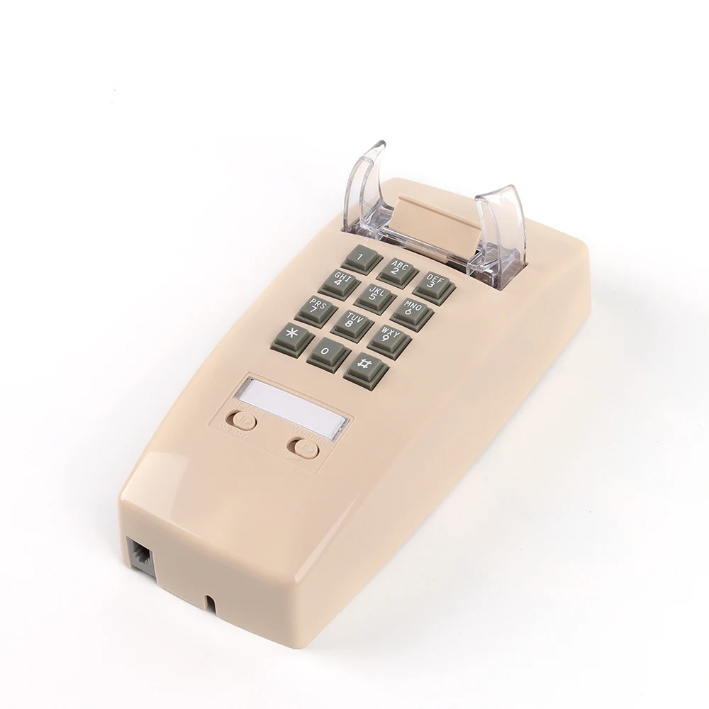 Retro Corded Wall Phone: Single-Line Landline for ...