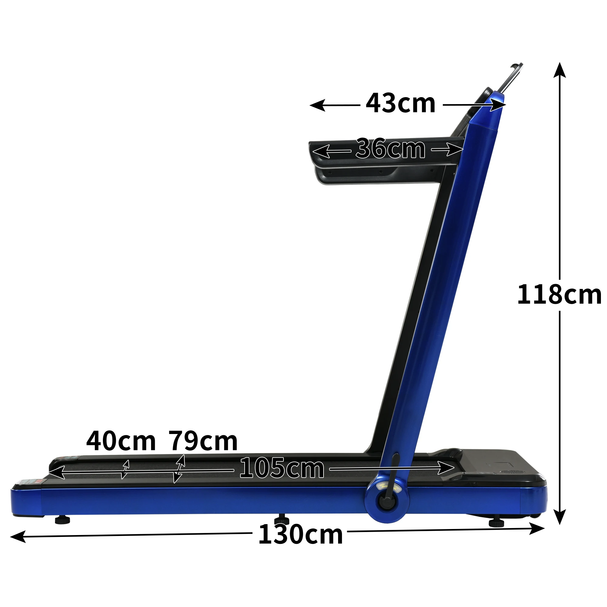 Dual Use For Walking And Running Foldable Adjustable Speed Fitness Remote Control Fuel-Free Treadmill