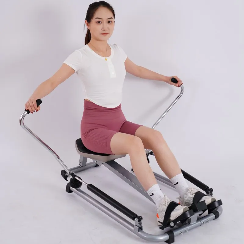 Hydraulic Rowing Machine Foldable Mute Aerobic Exercise Household Use Fitness Equipment Gym Appliance Bodybuilding Sports Rower