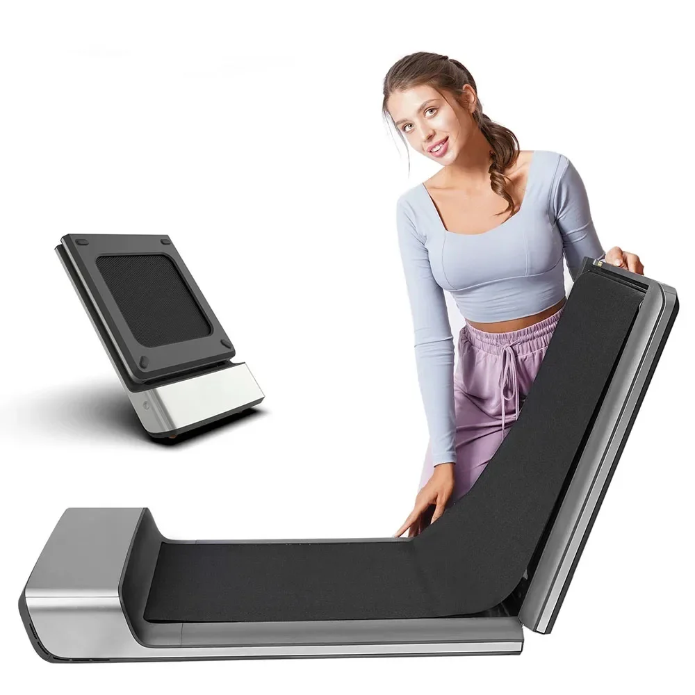 Thin Folding Electric Treadmill Foldable Walking M...