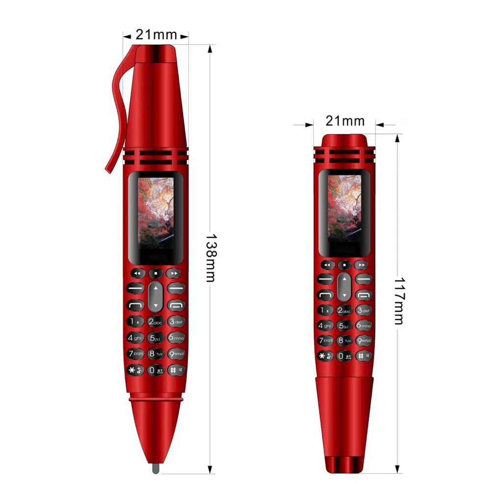 Mini CellPhone Pen with Tiny Screen - GSM Dual SIM, Camera, Flashlight, Bluetooth Dialer and Recorder