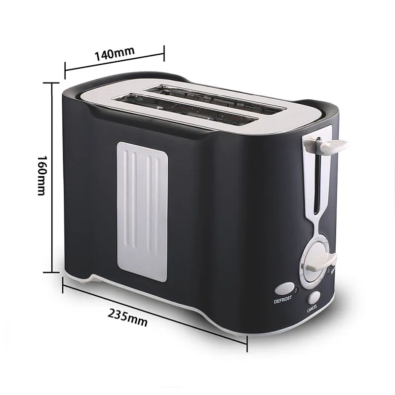 Electric Bread Toaster For Sandwiches 2 Slices Grille Pain Bread Frying Tools Breakfast Machine Household Toast Baking Oven