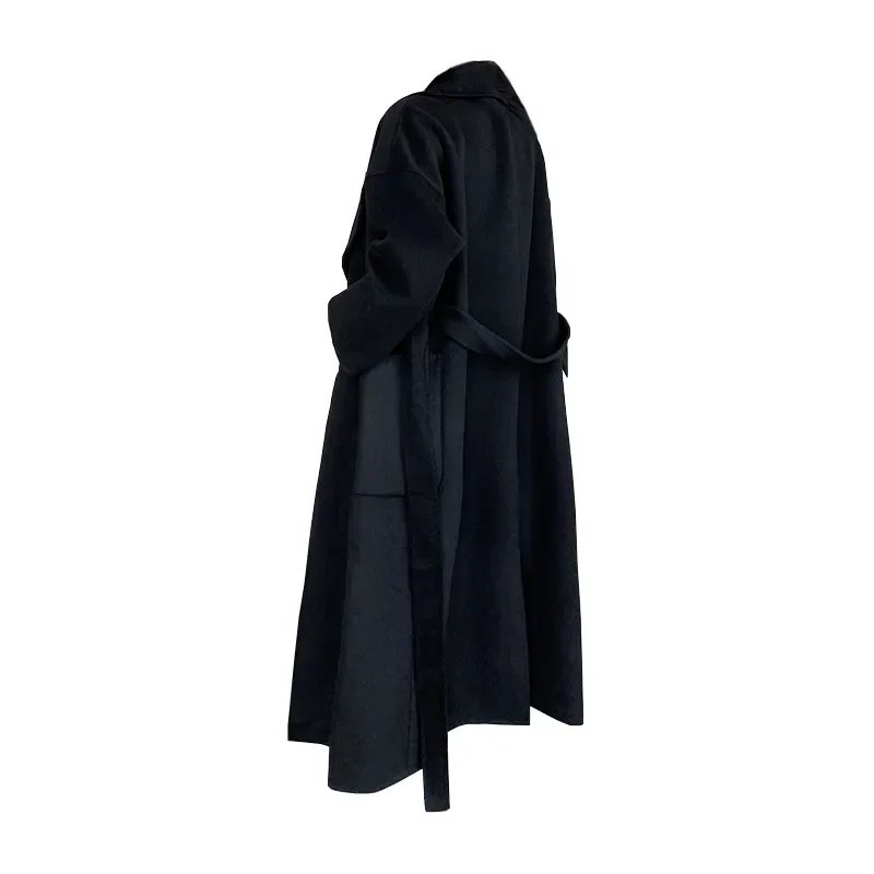 Double Sided Cashmere Coat For Women's Long High-e...