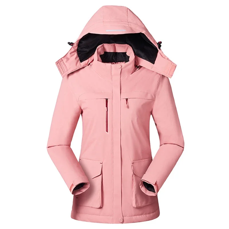 Women Winter Intelligent Heating Jacket USB Chargi...