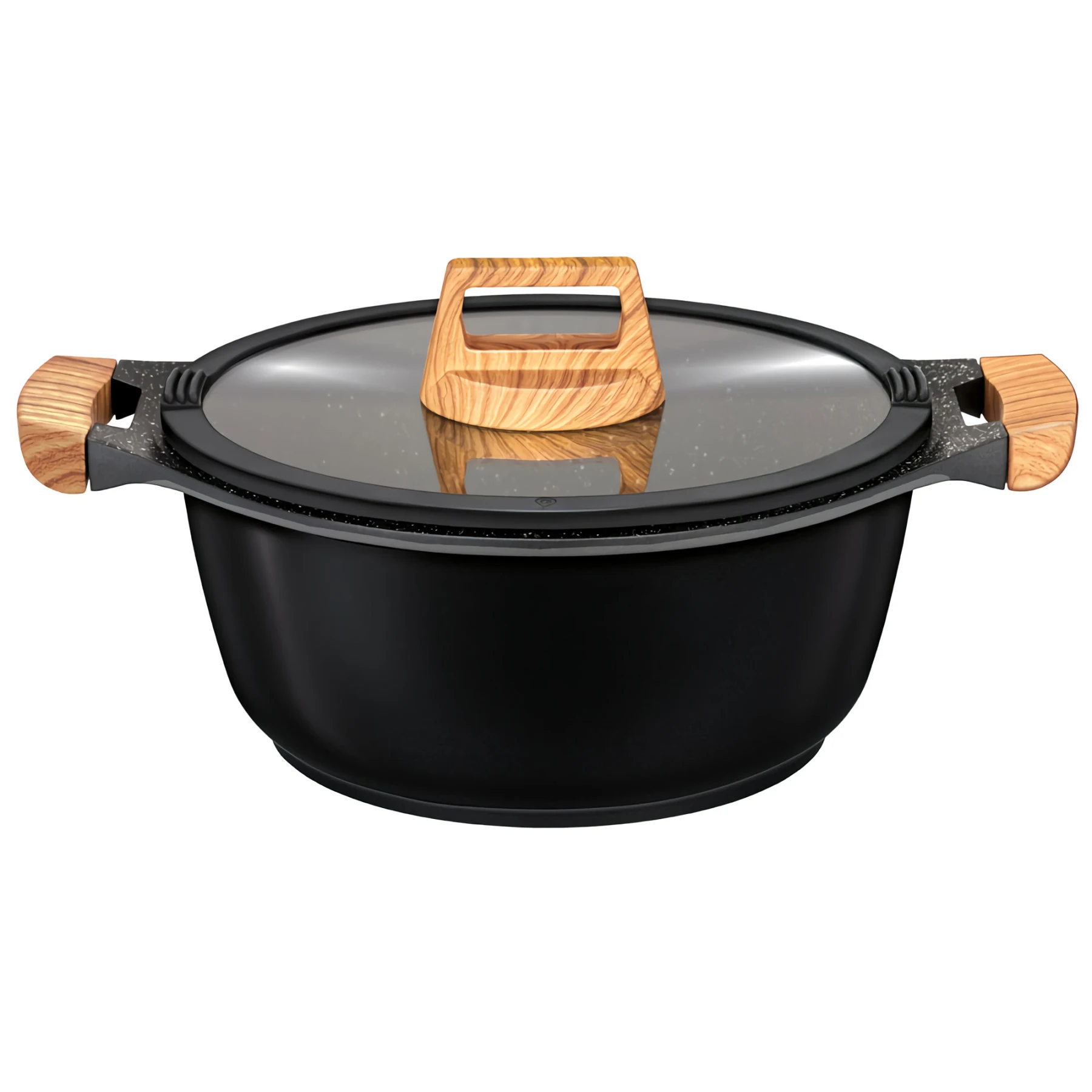 High Induction Casserole With Glass Lid Cast Alumi...