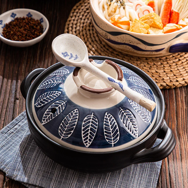 Ceramic Saucepan Home Cooking Gas Vintage Pattern ...