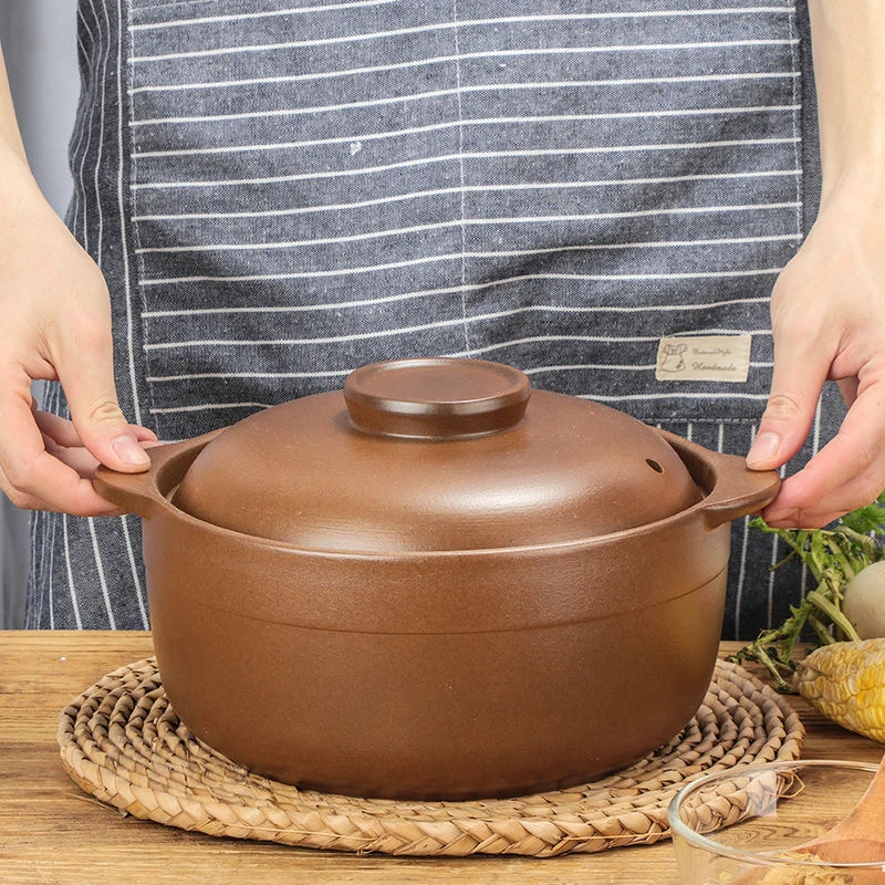 Clay Casserole Clay Casserole Is High Temperature Resistant Household Open Flame Unglazed Casserole