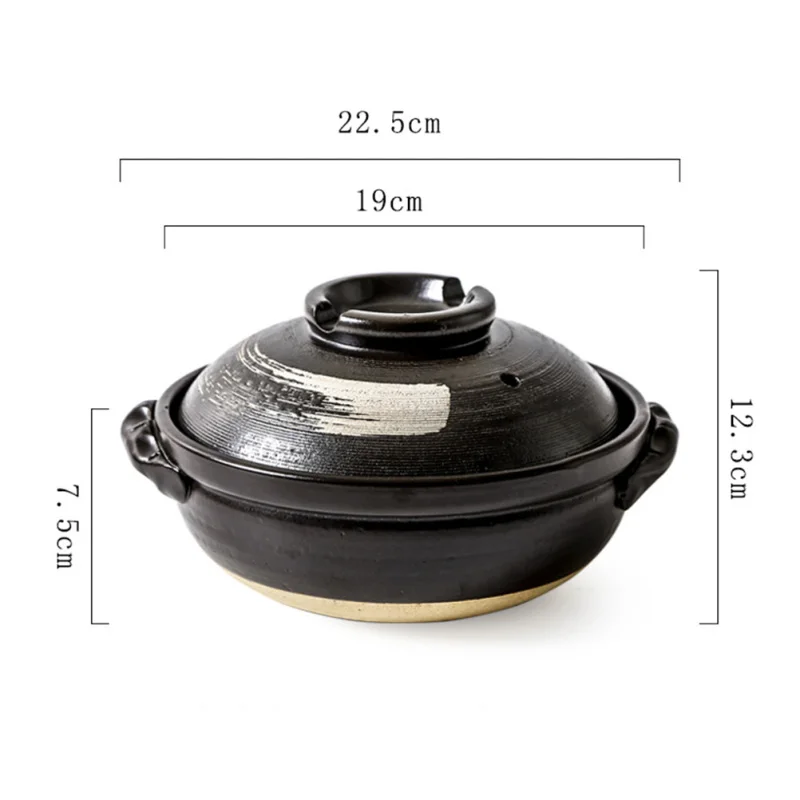 Ceramic Casserole Saucepan Ceramic Enamelled Stockpot Durable Cooking Kitchen Cookware