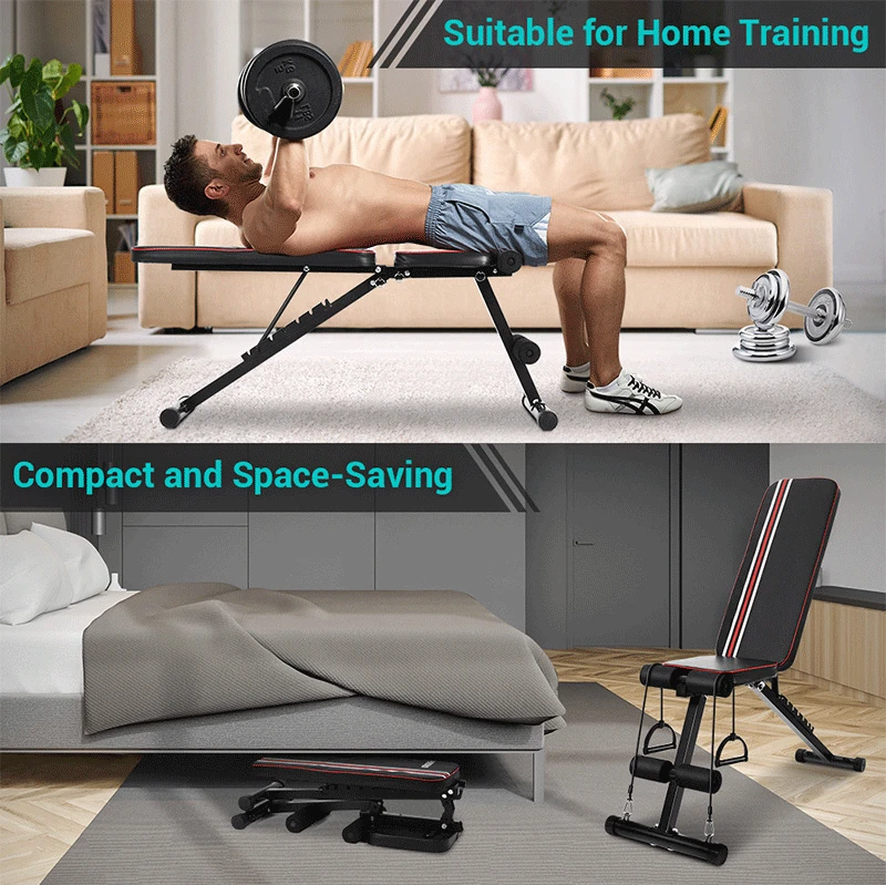 Multifunctional Folding Fitness Chair Sit-up Fitness Equipment Abdominal Muscle Board Dumbbell Bench Home Gym Bench