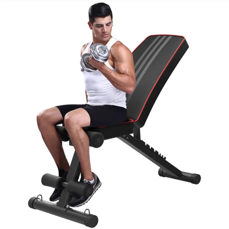 Multi-Functional Dumbbell Stool Fitness Chair Abdominal Apparatus Supine Sit-Up Household Exercise And Equipment Women Male