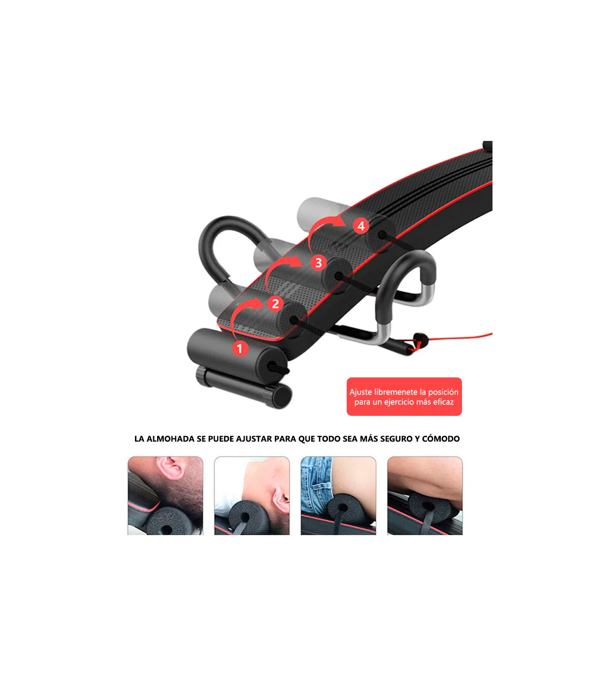 Multifunctional Abdominal Bench With Resistance Bands