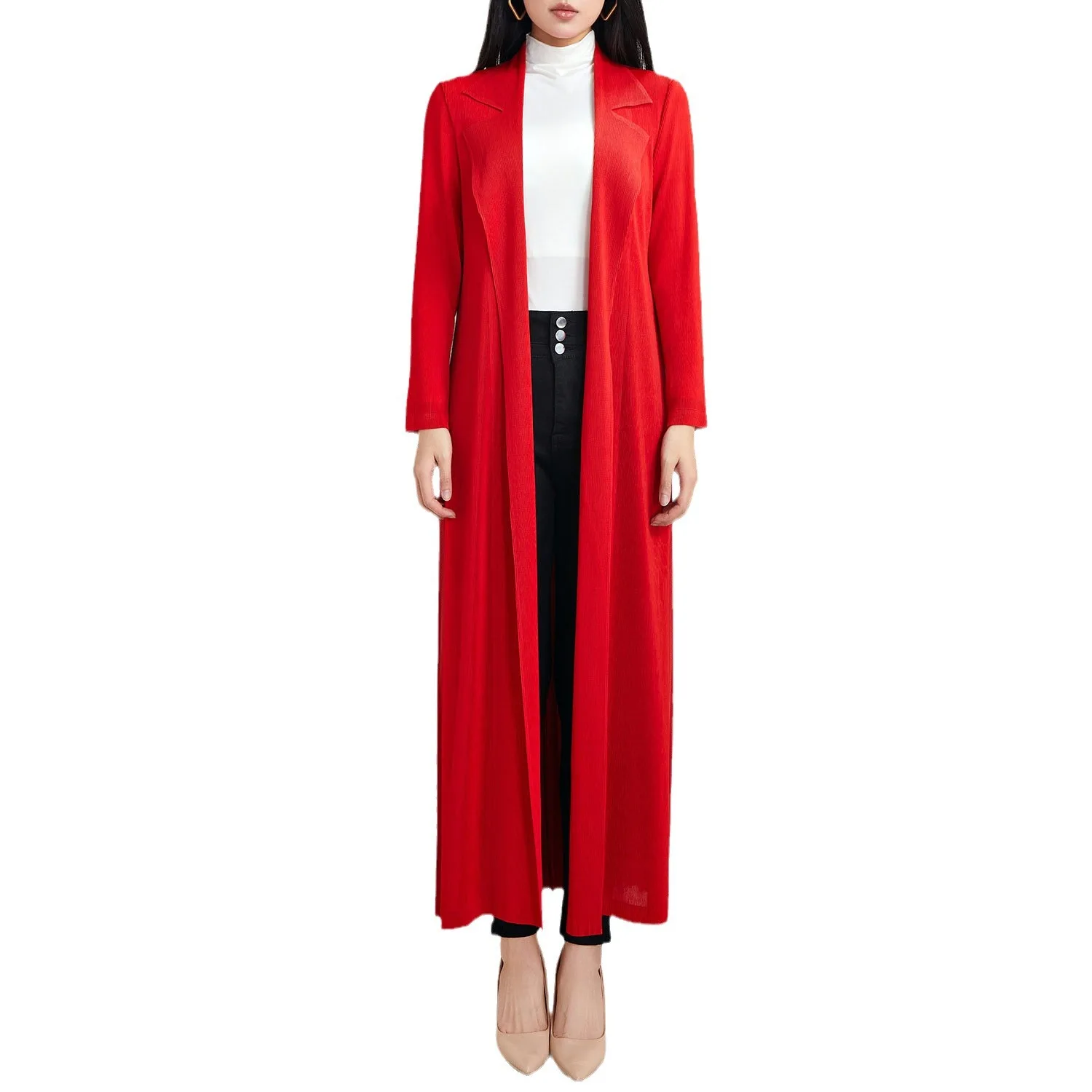 Women's Trench Coat Jacket in The Middle-length High-quality Fashion Temperament Coat