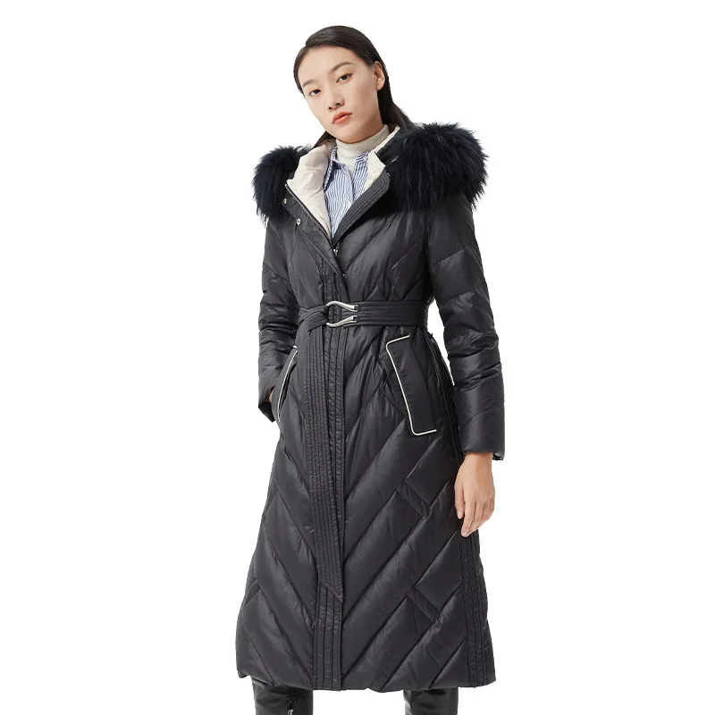 Winter Women Down Jacket White Duck Down Down Female Parkas Thickened Long Large Women Snow Wear Overcoat