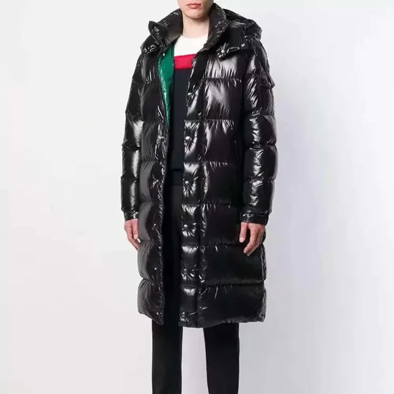 Men's Casual Winter Coat Featuring Hidden Parka Design, Long Sleeves with Button Closure for Added Warmth.