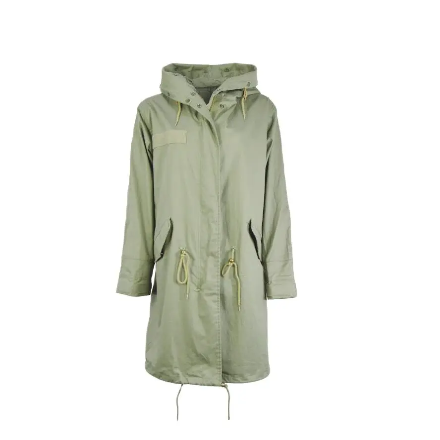 Spring And Autumn Parka Long Windbreaker Fashionab...