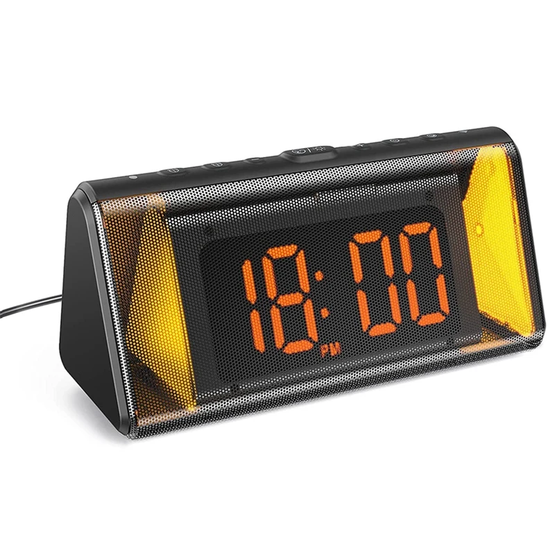 Smart Alarm Clock Digital Alarm Clock With USB Speaker Bedroom Alarm Clock Dimmable Alarm Clock With Night Light