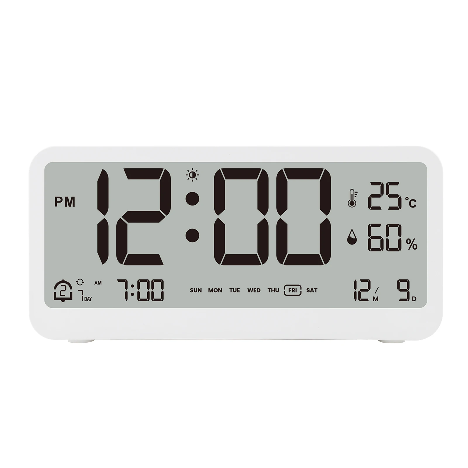 Multifunctional Digital Clock LED Brightness Adjus...