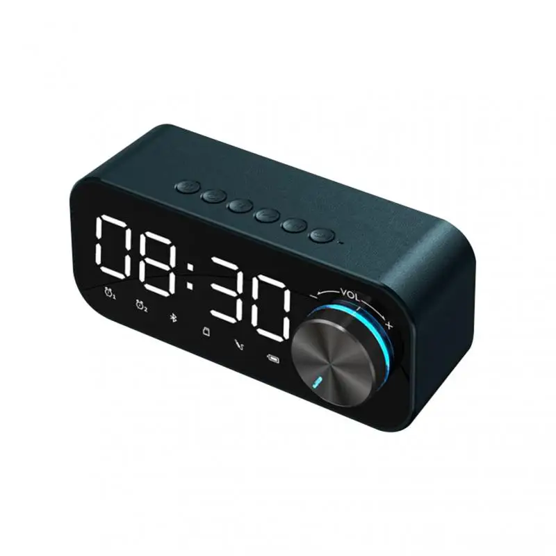 Alarm Clock Bluetooth Speaker Digital Display Wireless Subwoofer Music Player Alarm Clock Table Clock Home Dacoration