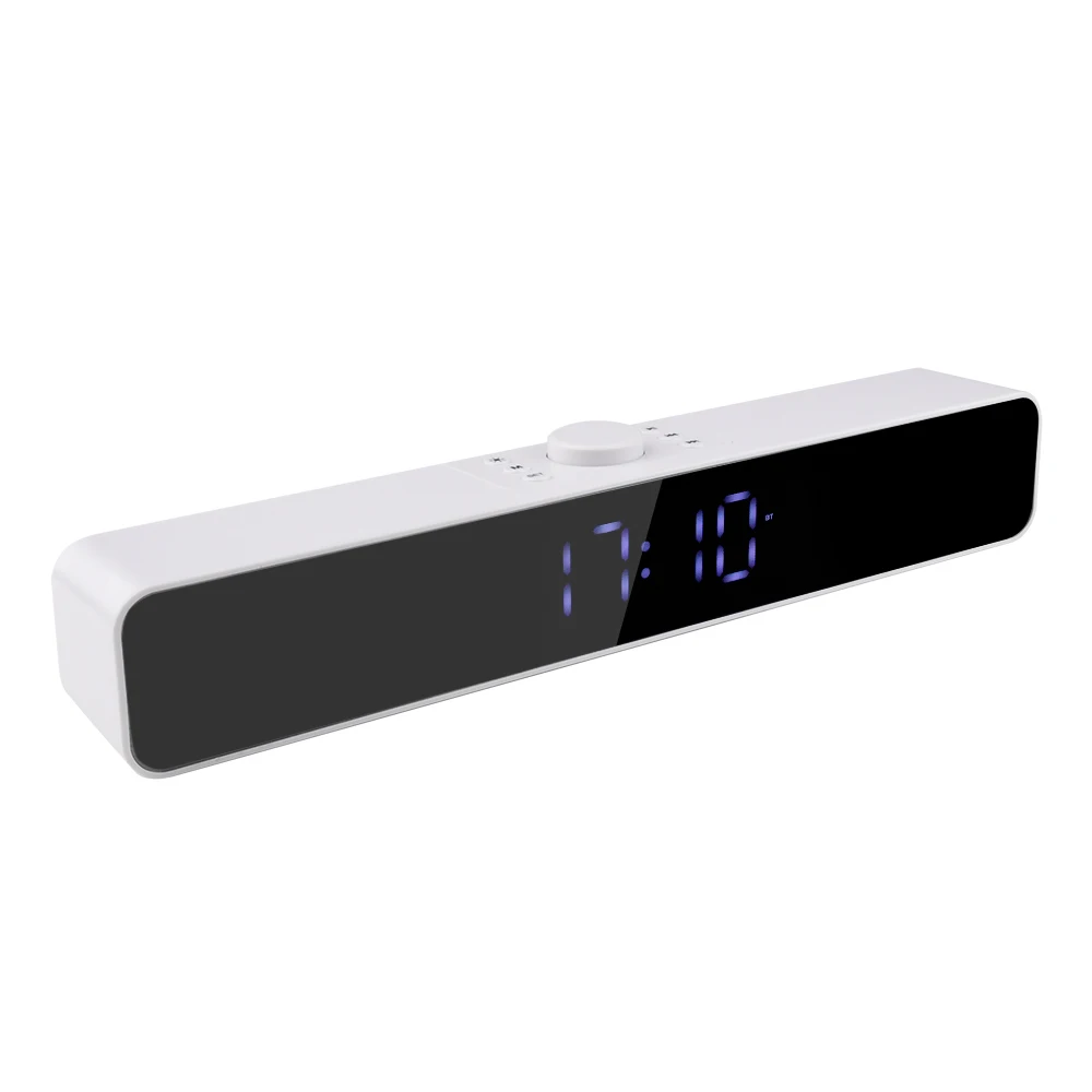 USB Bluetooth Alarm Clock With LED light Wired Wir...