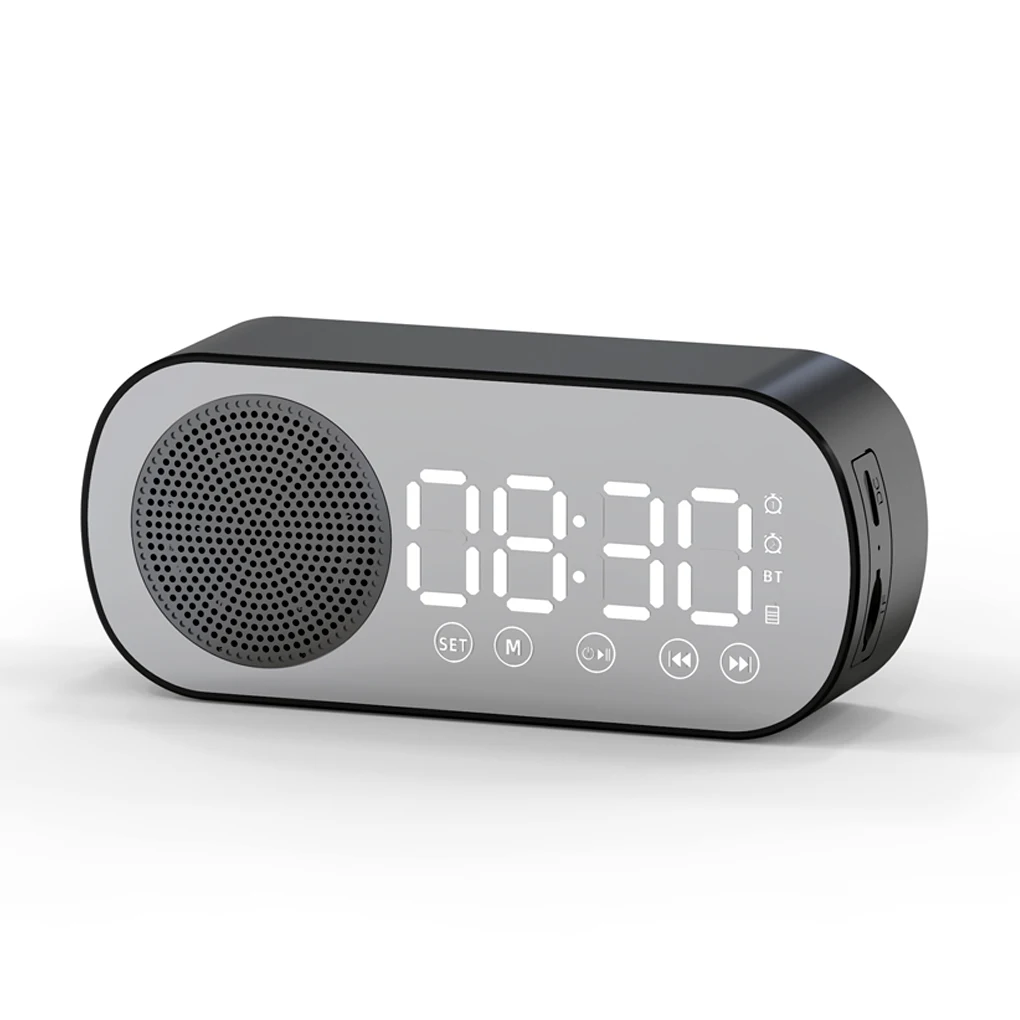 Tabletop Digital Alarm Clock Rechargeable Button O...
