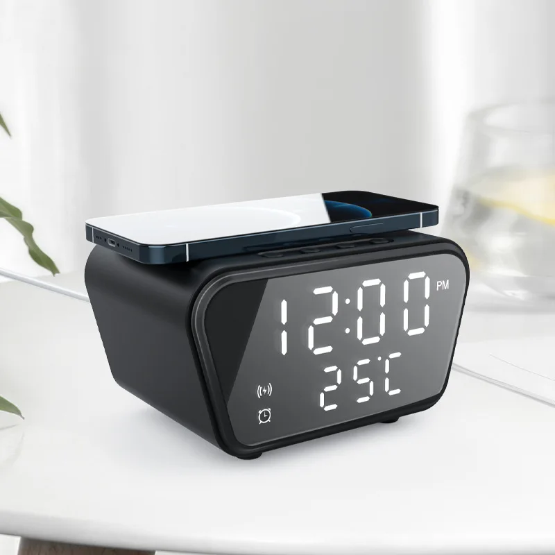 Multi-Functional 15W Fast Charge Alarm Clock Tempe...