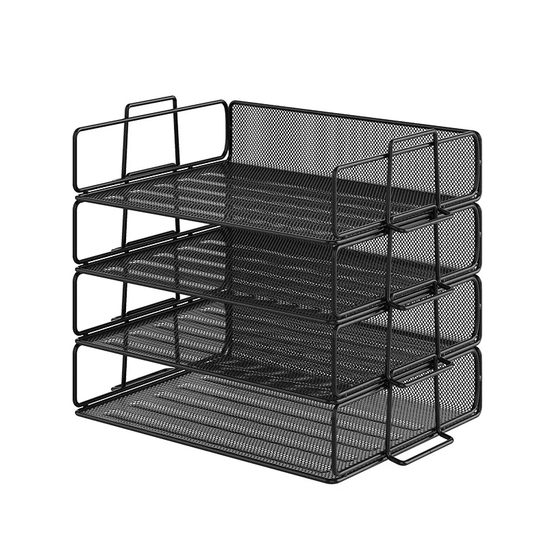 Tieyi Multi-layer File Rack, Office Desktop Bookshelf, Folder, Office Supplies Storage Rack