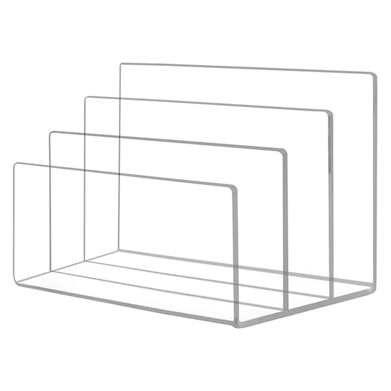 Sorting Organizer Compartments Acrylic File Rack T...