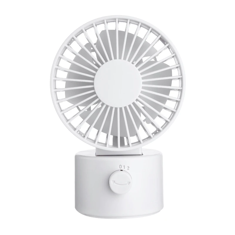 Desk Fan USB Powered Oscillating Fan with Adjustable Head 2 Speeds Mini Size Desktop Fan For Home Office Outdoor Travel