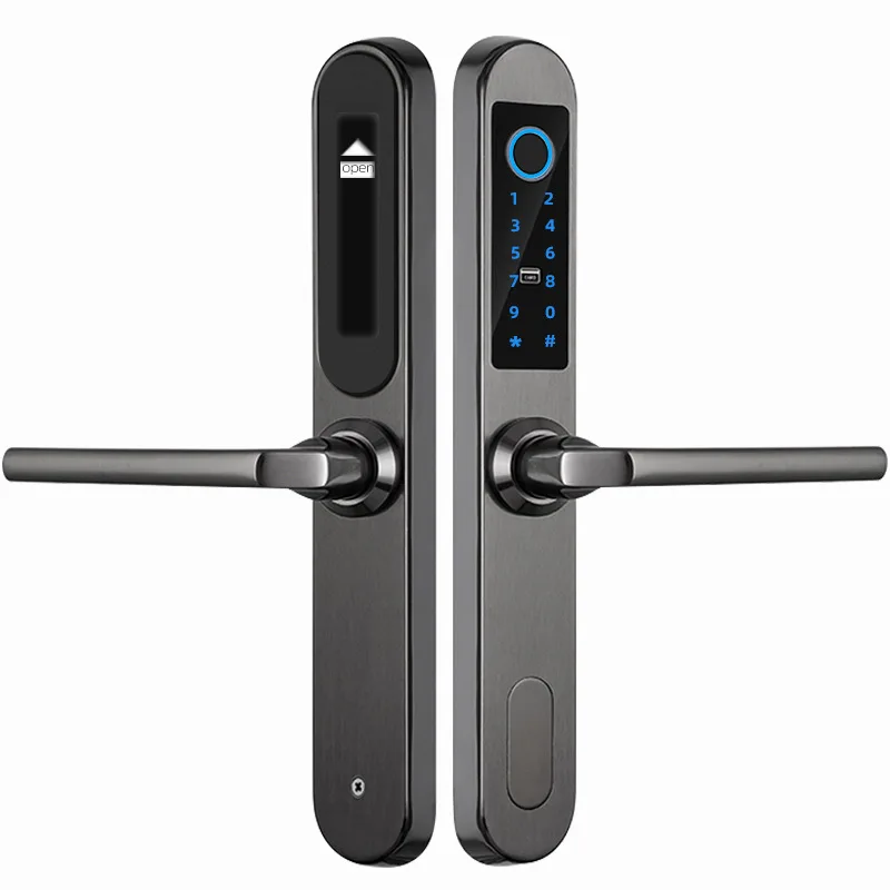 Smart Door Lock Wifi,App Digital Door Lock Bluetooth Smart Password Lock Pin Code Electronic Door Lock With Sliding Mortise