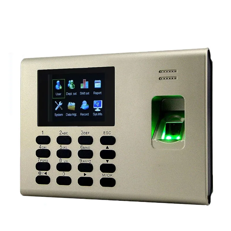Card Fingerprint Recognition Time Attendance Machine Time Clcok Time Recorder Built In Battery